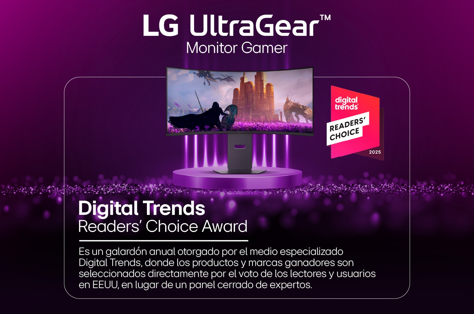 Vista frontal Monitor LG UltraGear - 34G600A -B